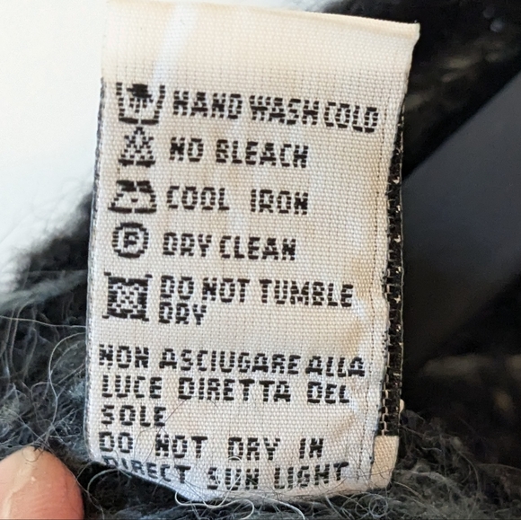 Vintage Benellon Made in Italy Mohair Wool Cardigan Holiday Grandpa Christmas - Picture 6 of 6